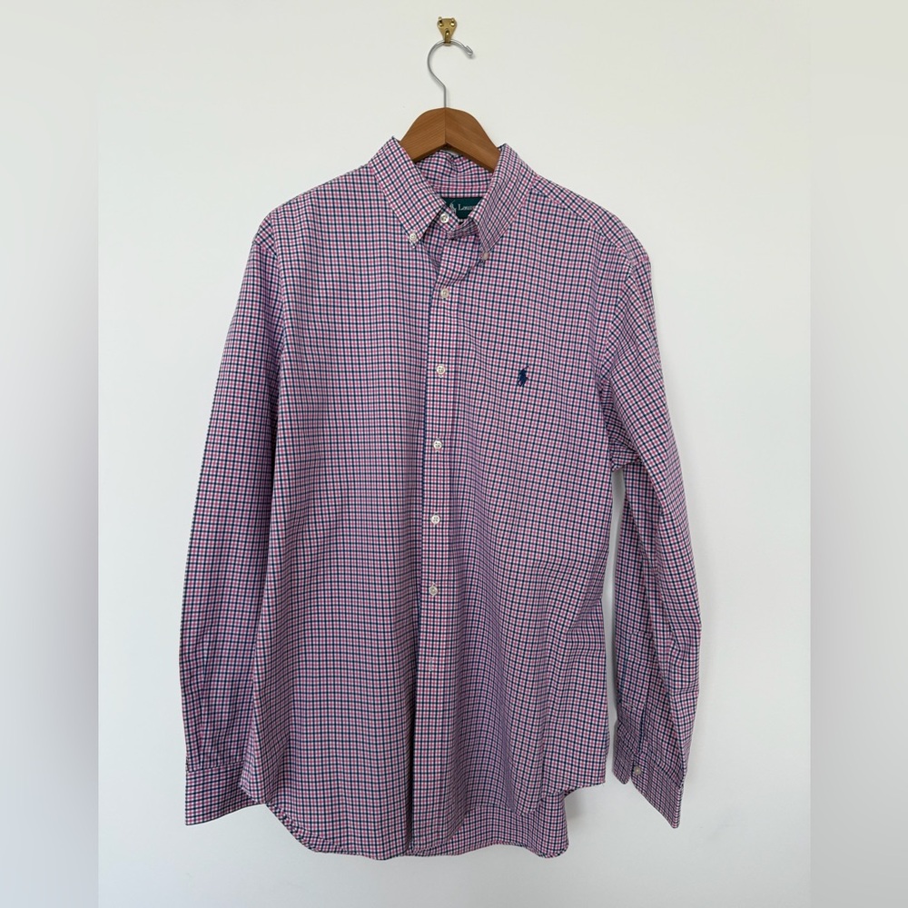 Ralph Lauren Men's Purple Plaid Shirt